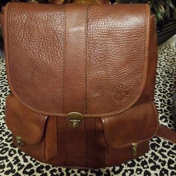 anonimo fiorentino leather backpack